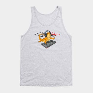 Bearded Dragon DJ Gift Djing VU Meter Level Tank Top